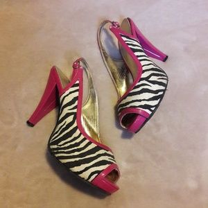 Zebra Print Heels